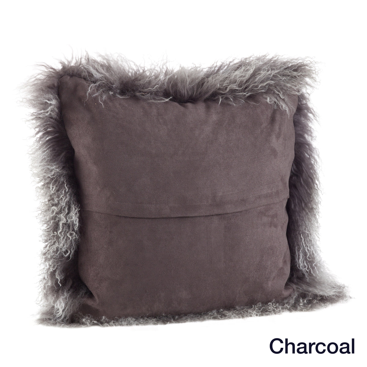 Genuine Mongolian Fur Pillows, Poly Filled, 20" Square