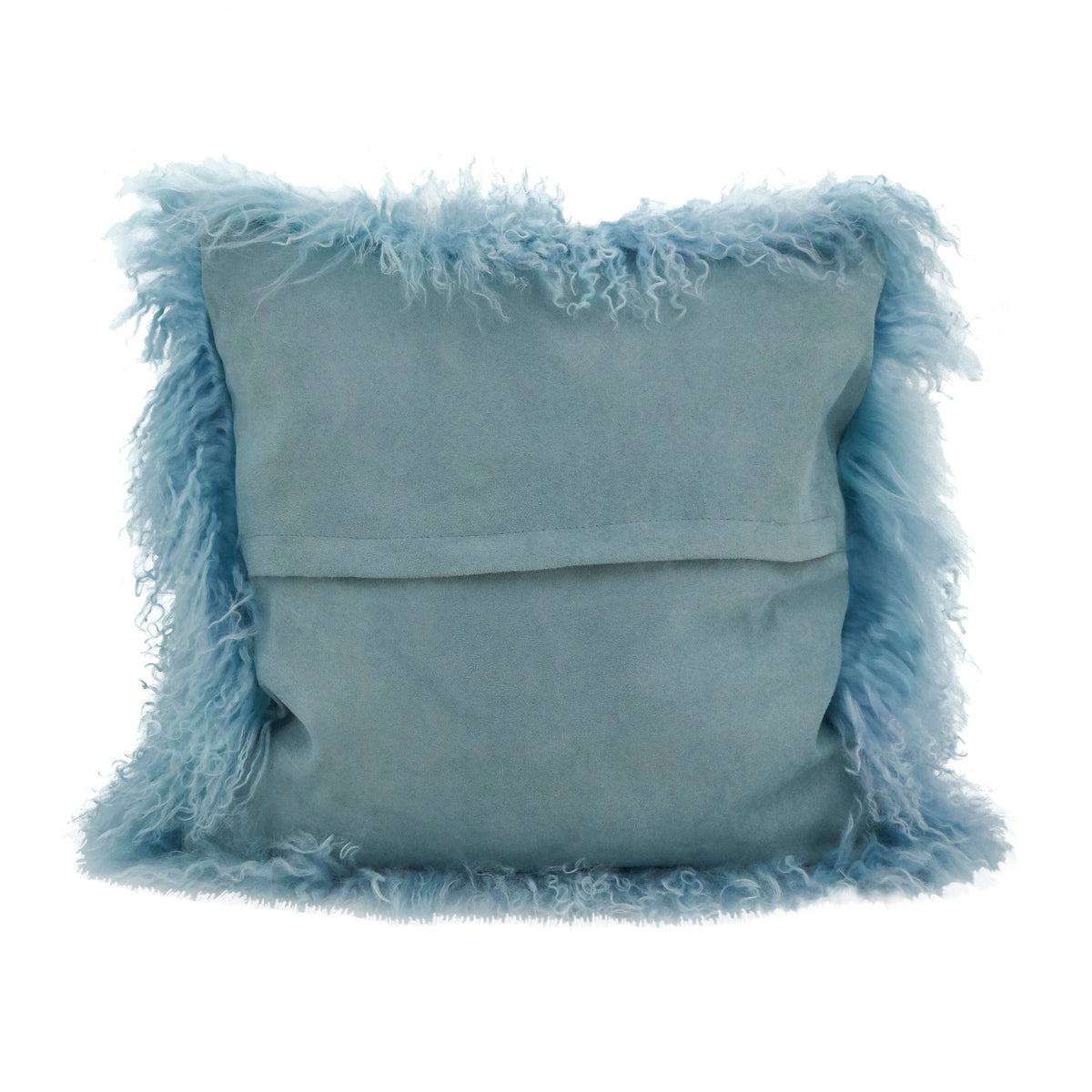 Genuine Mongolian Fur Pillows, Poly Filled, 16" Square
