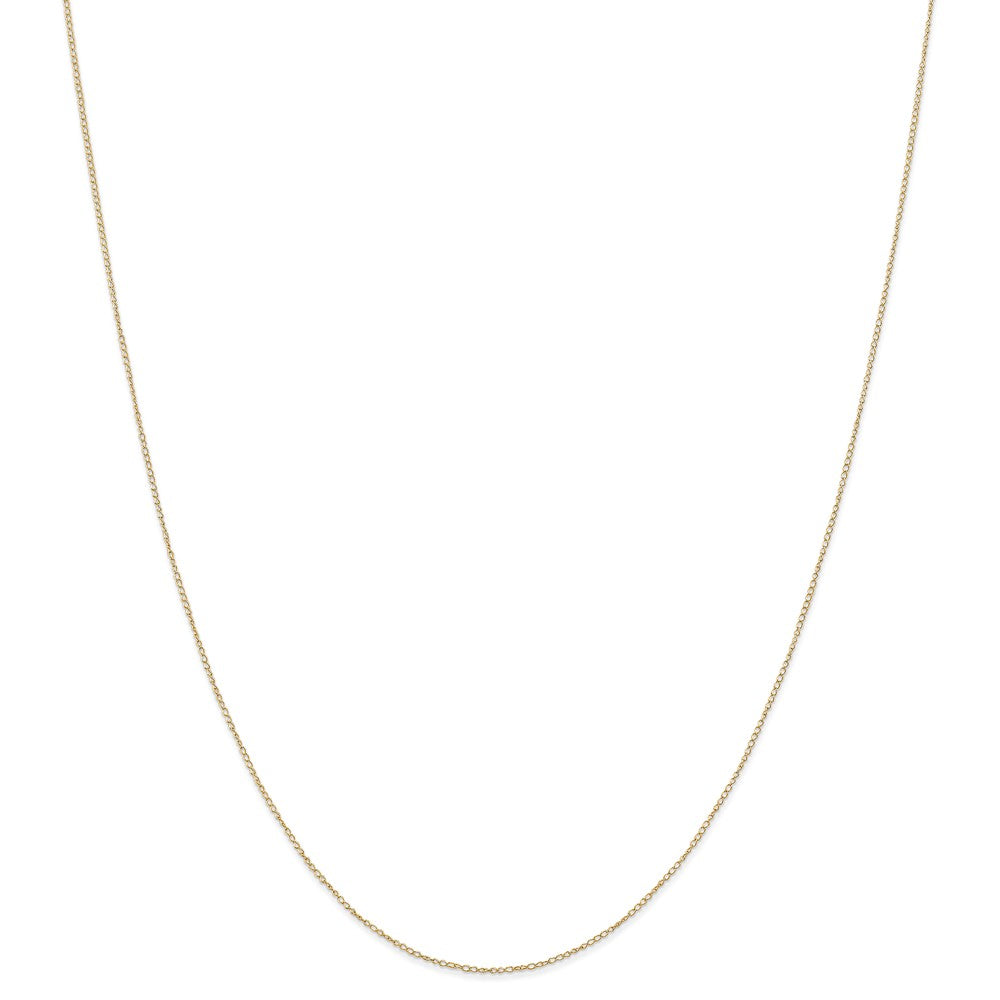 Million Charms 14k Yellow Gold, Necklace Chain, .42 mm Carded Curb Chain, Chain Length: 16 inches
