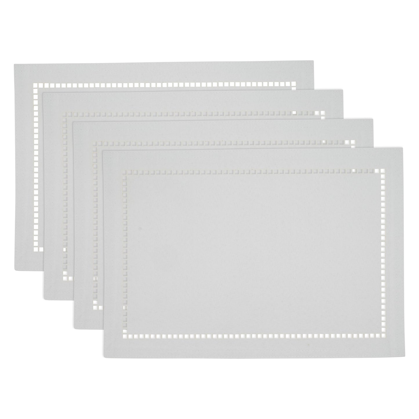 Laser-Cut Hemstitch Placemat, 13" x 19", (Set of 4)