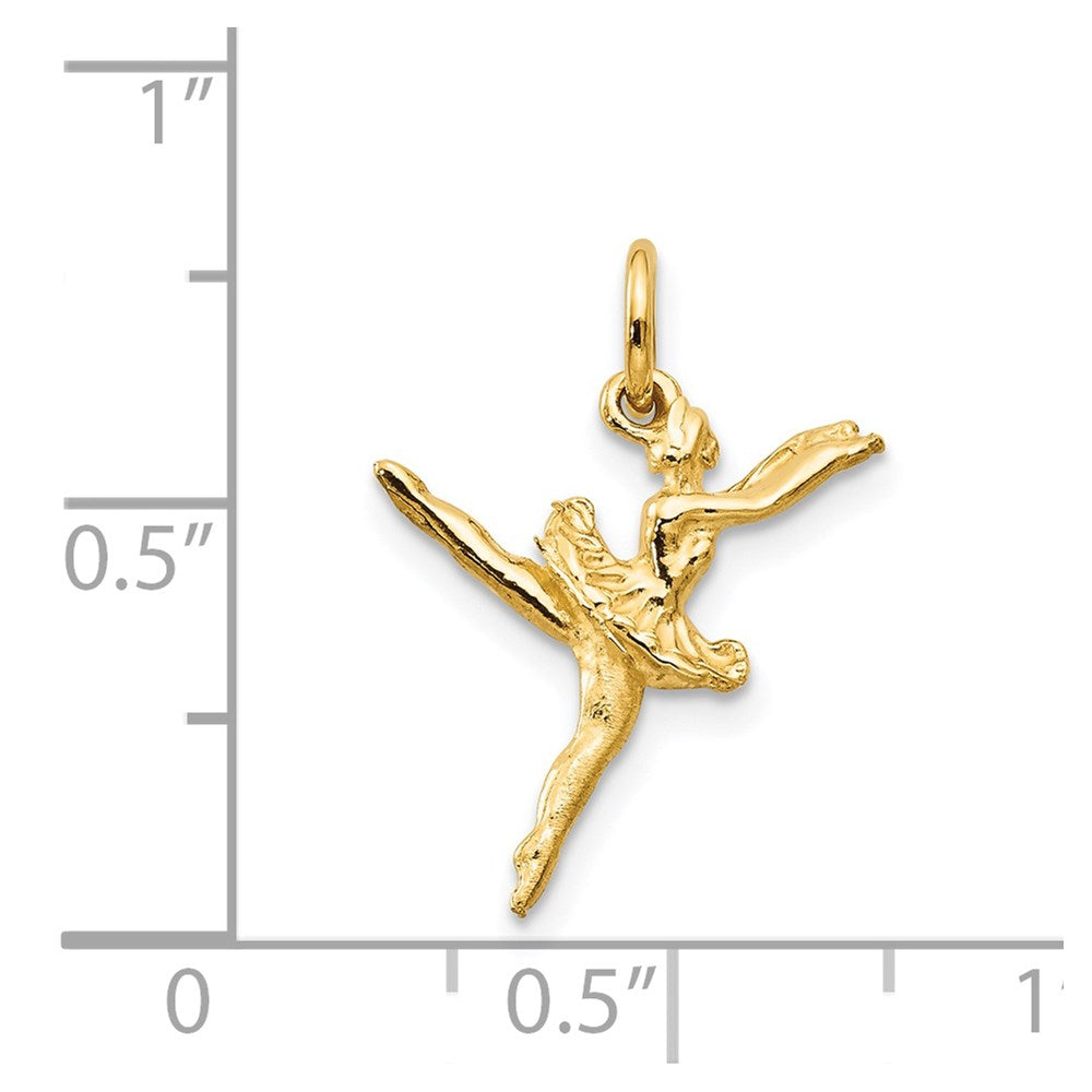 Million Charms 14K Yellow Gold Themed Ballerina Charm