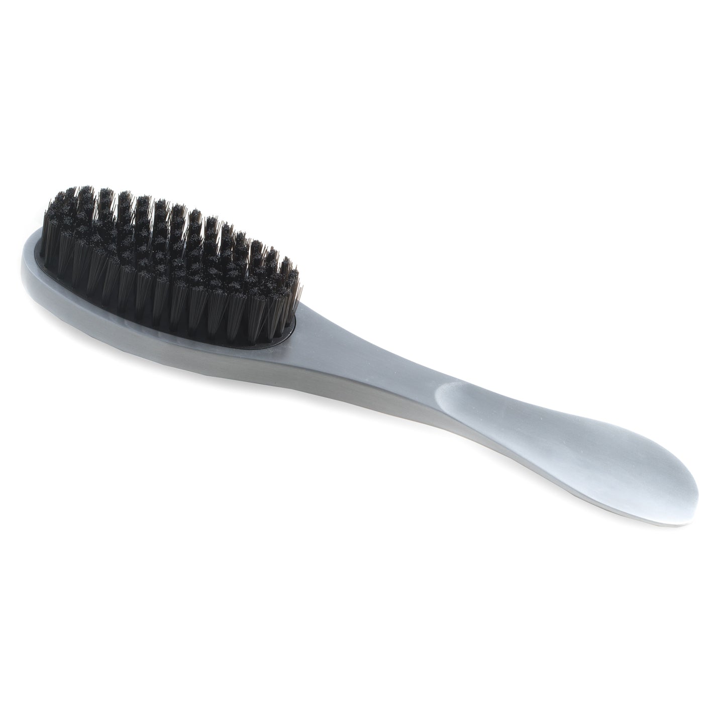 Occasion Gallery Silver Color Brushed Aluminum Clothes & Lint Brush with Shoe Horn. 10.75 L x 2.35 W x 1.25 H in.