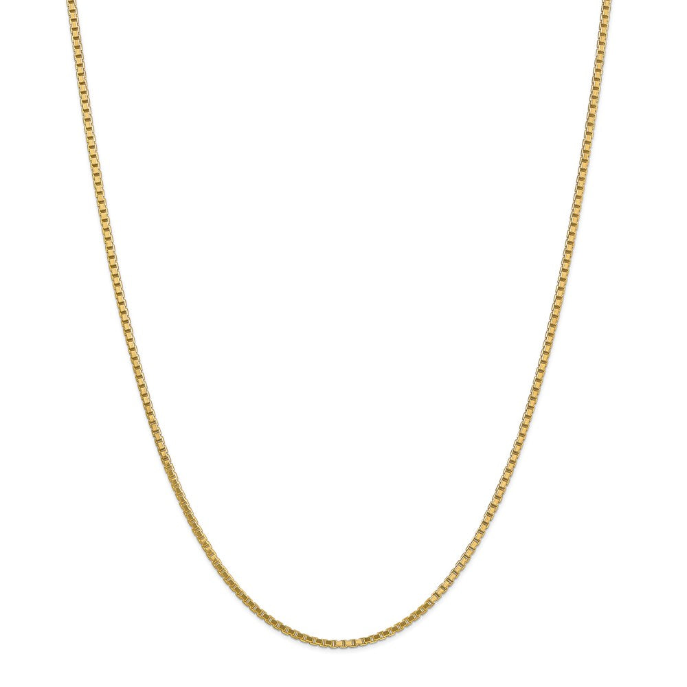 Million Charms 14k Yellow Gold, Necklace Chain, 1.9mm Box Chain, Chain Length: 26 inches