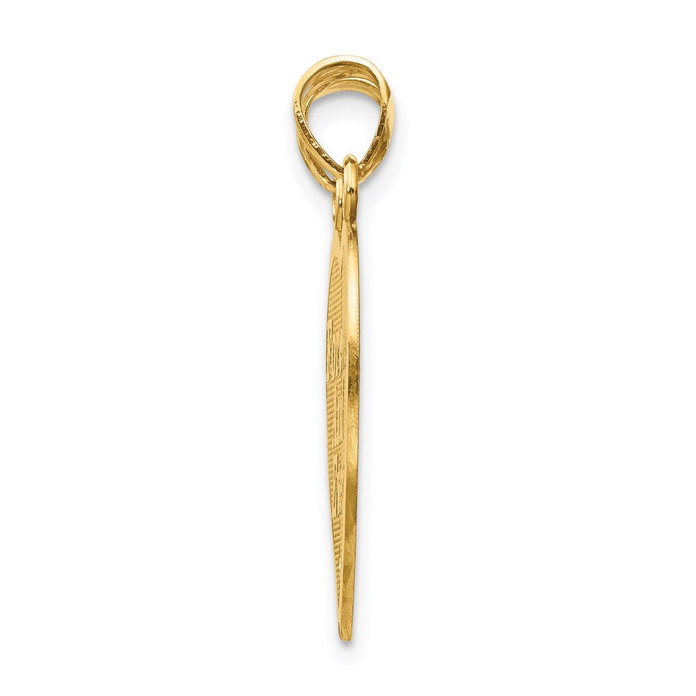 Dije de corazón divisible Forever, Ever, de oro amarillo de 14K con diseño reversible de Million Charms