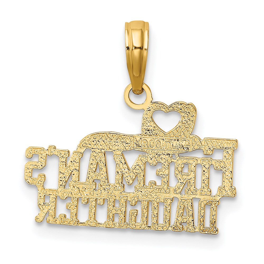 Million Charms 14K Yellow Gold Themed Fireman'S Daughter Charm