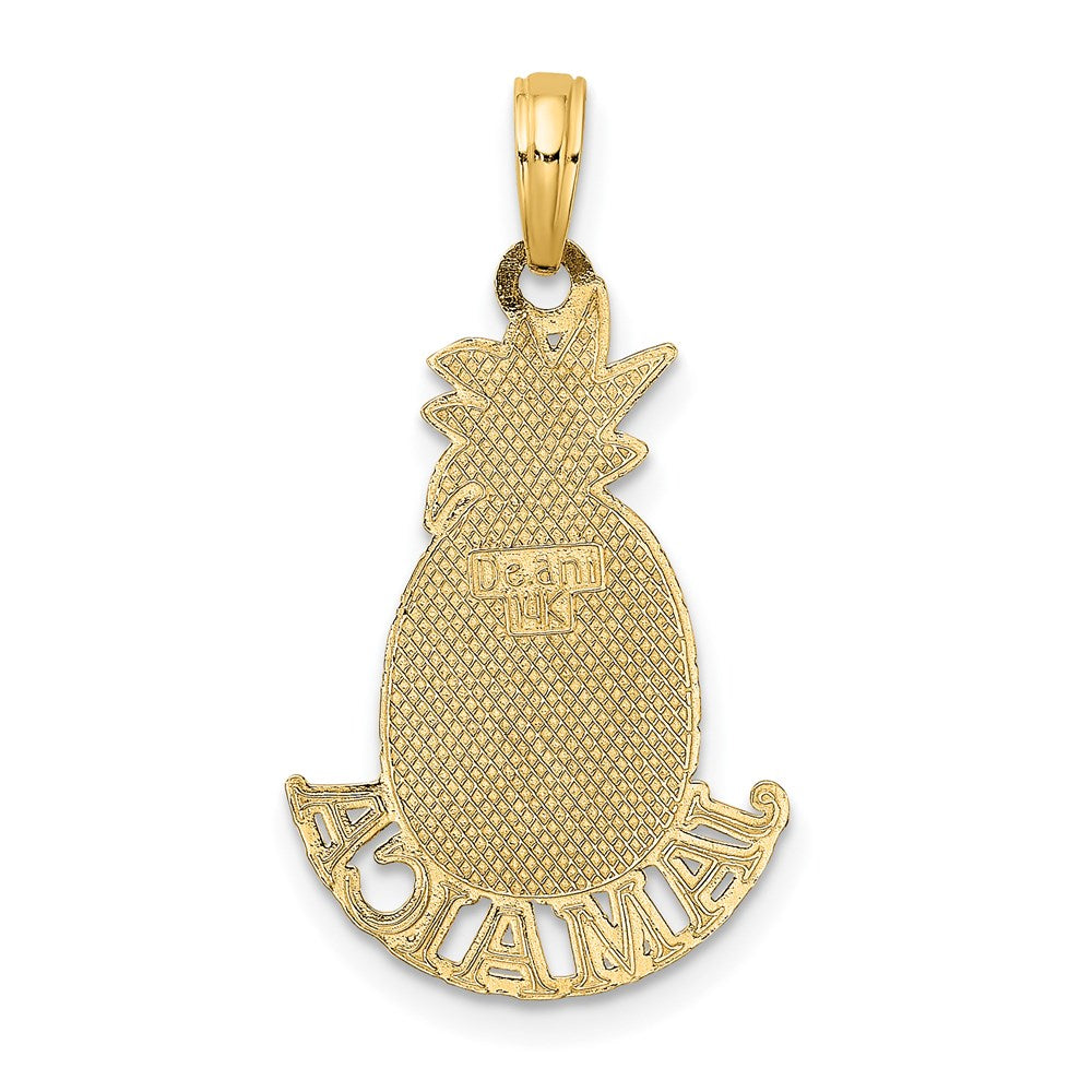 Million Charms 14K Yellow Gold Themed Jamaica Pineapple Charm