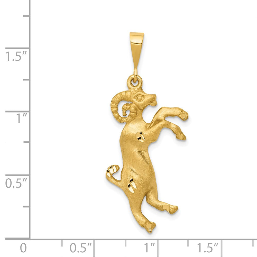 Million Charms 14K Yellow Gold Themed Aries Zodiac Charm