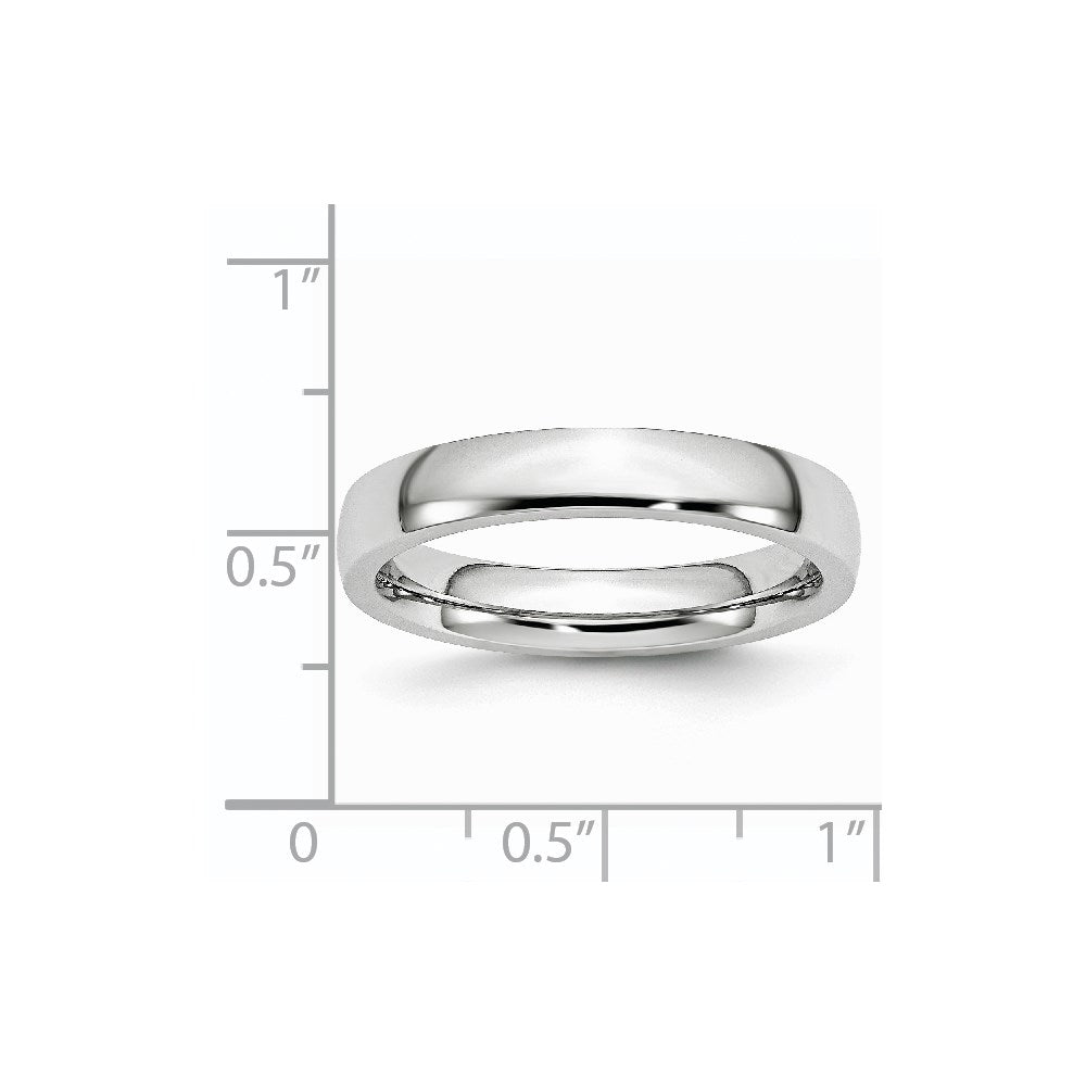 Unisex Fashion Jewelry, Chisel Brand Cobalt Polished 4mm Ring Band