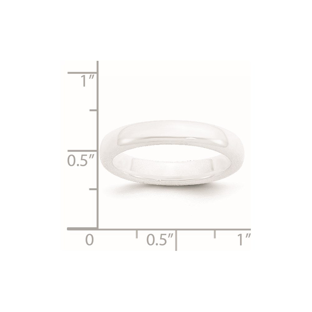 Unisex Fashion Jewelry, Chisel Brand Ceramic White 4mm Polished Ring Band