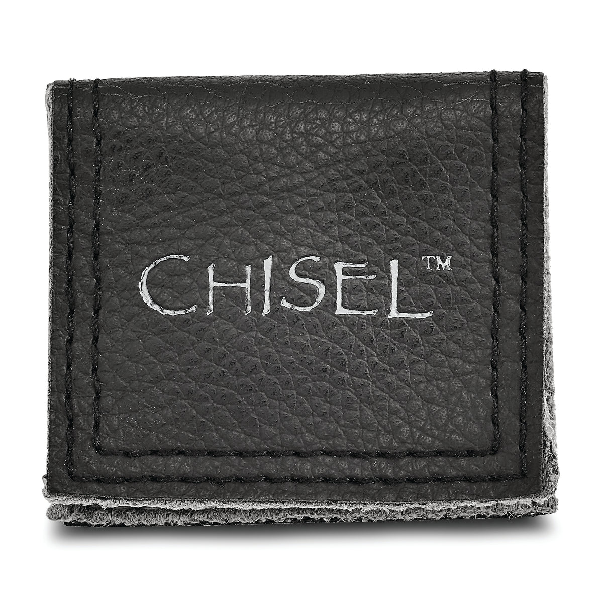 Chisel Brand Jewelry, Stainless Steel Polished Grey Carbon Fiber Inlay Men's Bracelet