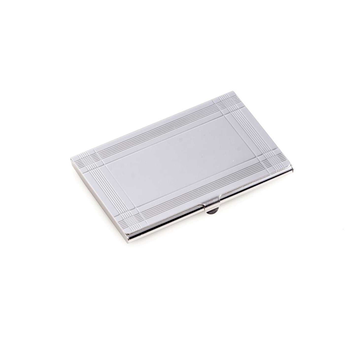 Occasion Gallery Silver Color Silver Plated Business Card Case. 3.85 L x 2.5 W x 0.15 H in.