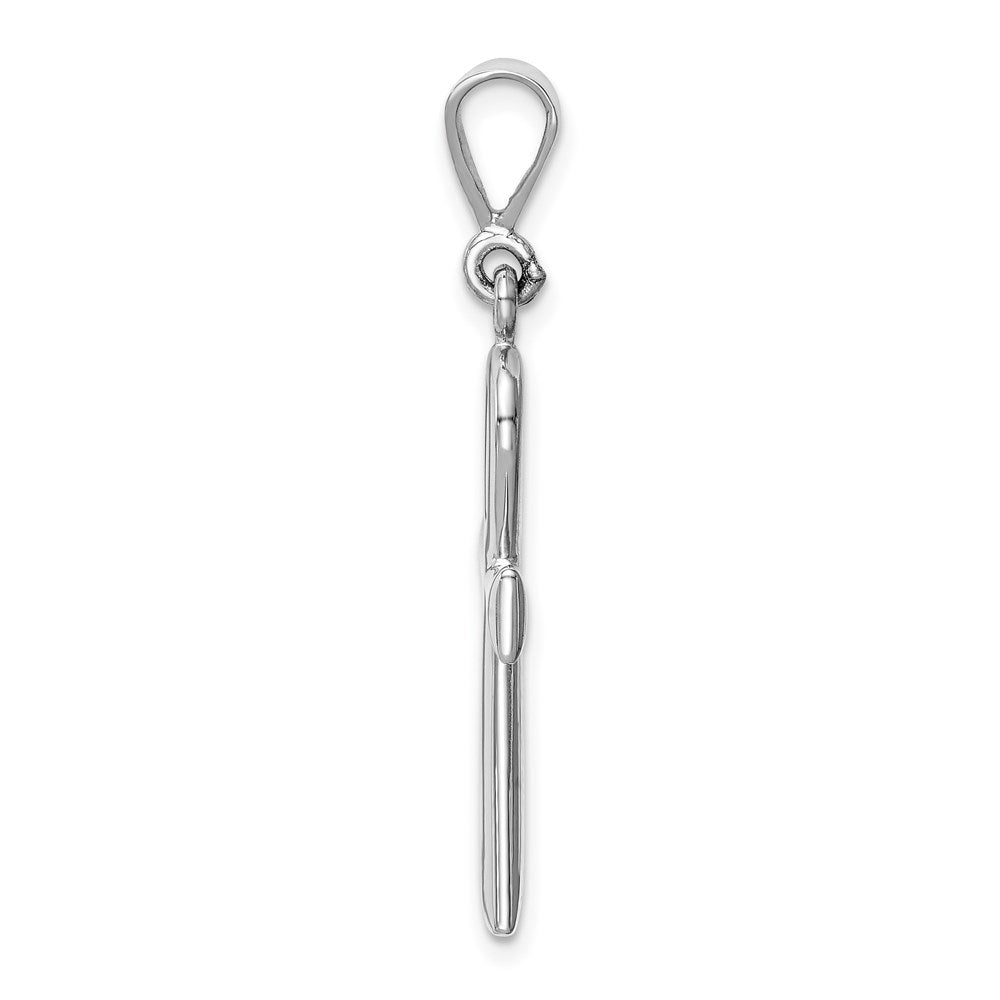 Dije religioso de cruz Ankh de oro blanco de 14K Million Charms