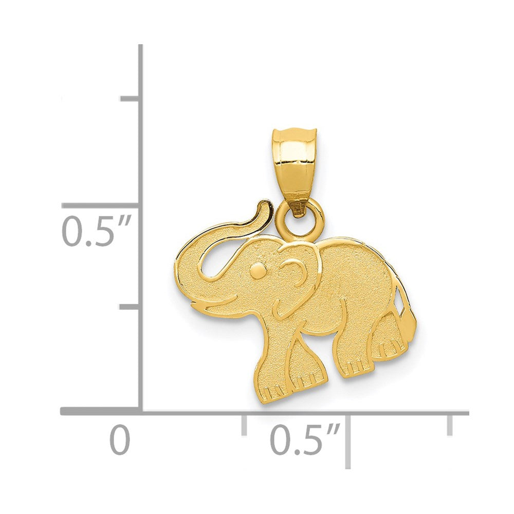 Million Charms 14K Yellow Gold Themed Elephant Charm