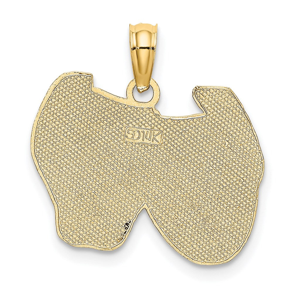 Million Charms 14K Yellow Gold Themed Comedy/Tragedy Charm