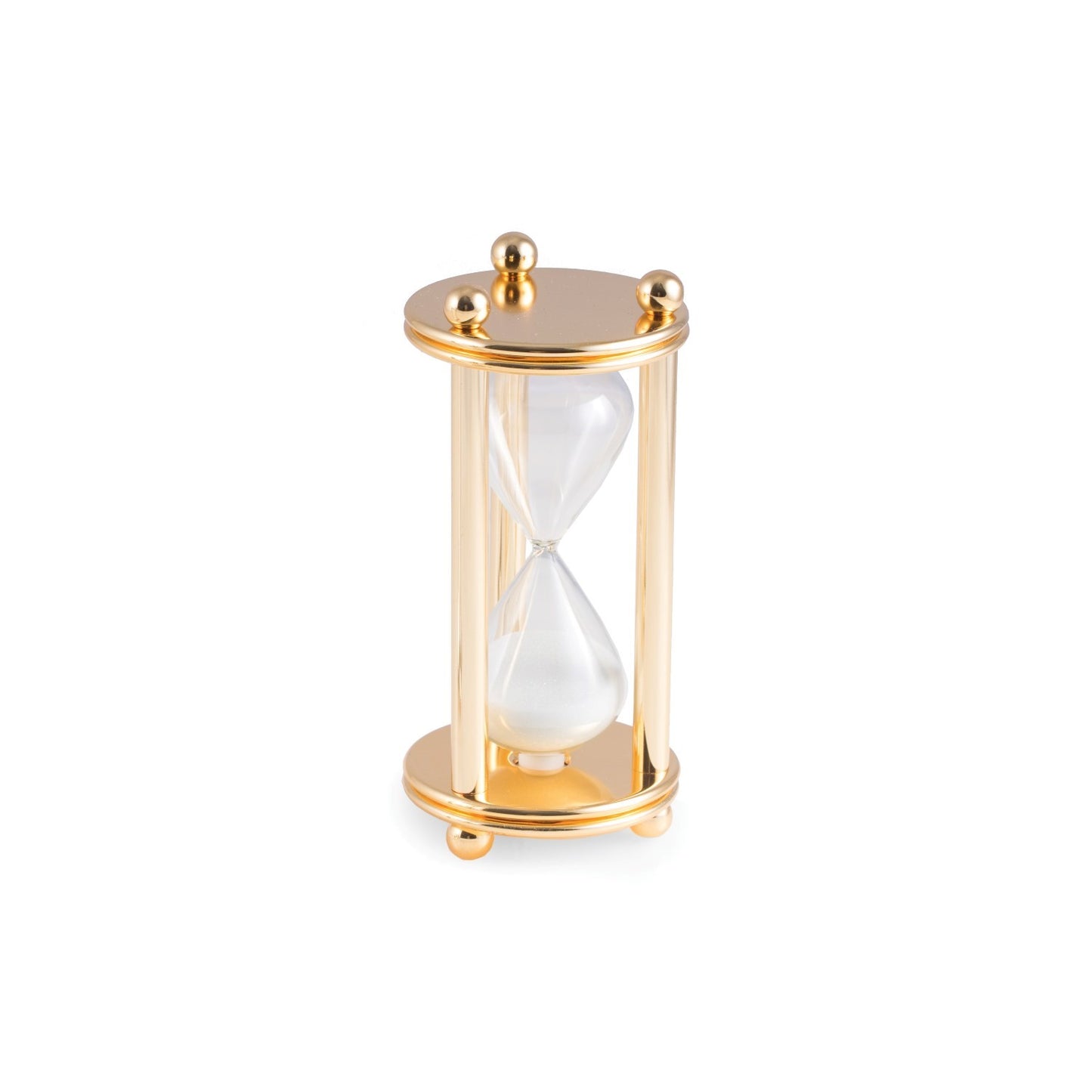 Occasion Gallery Gold Color Gold Plated 5 Minute Sand Timer. 2.75 L x 6 W x H in.