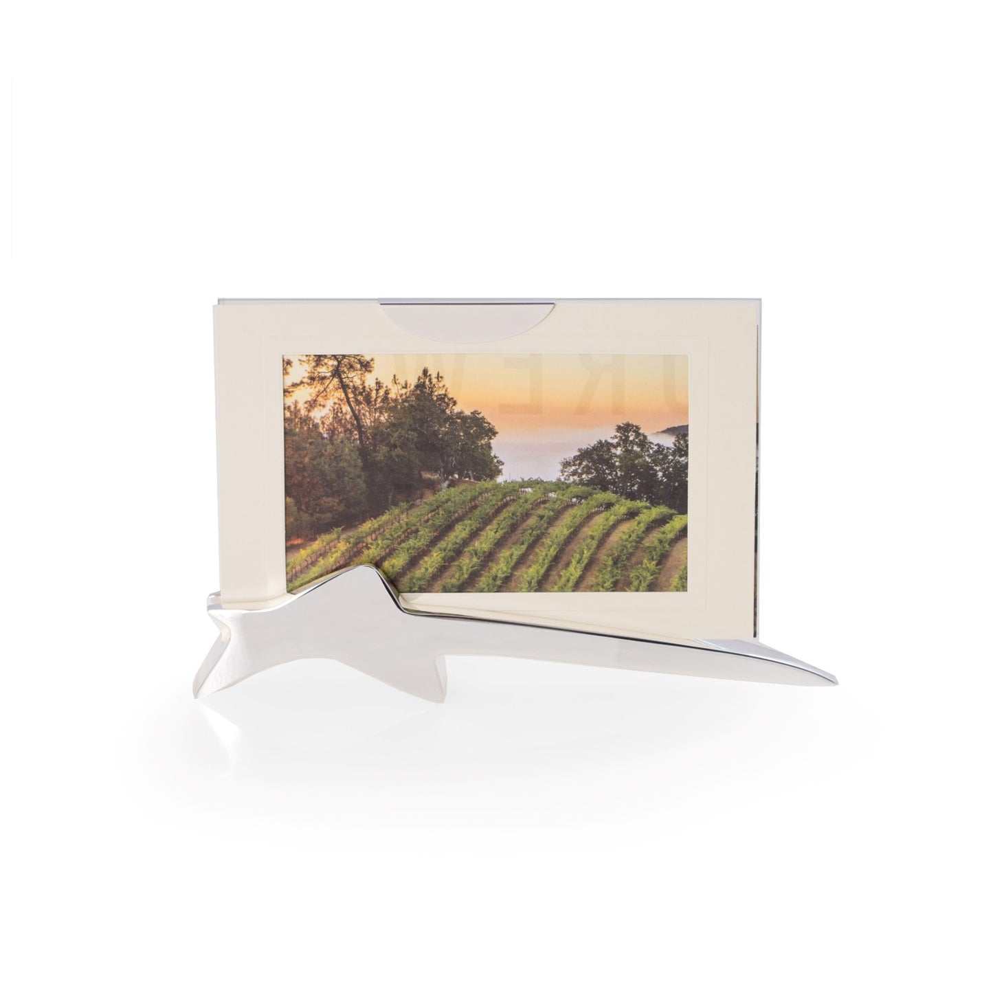 Occasion Gallery Silver Color Silver Plated Star Picture Frame. 7.25 L x 0.85 W x 5 H in.