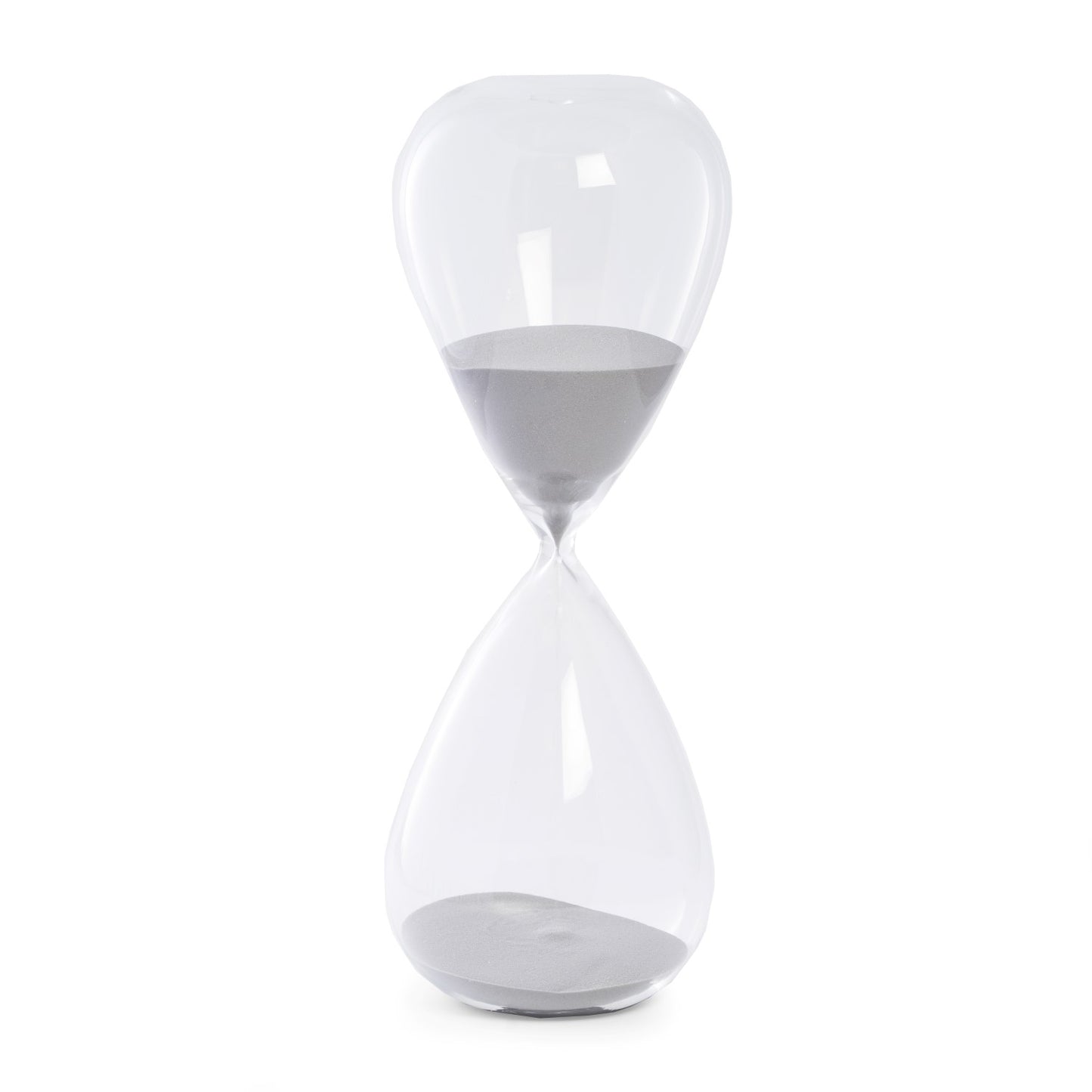Occasion Gallery CLEAR/ GRAY Color 90 Minute Crystal Sand Timer with Grey Sand. 5 L x W x 14 H in.