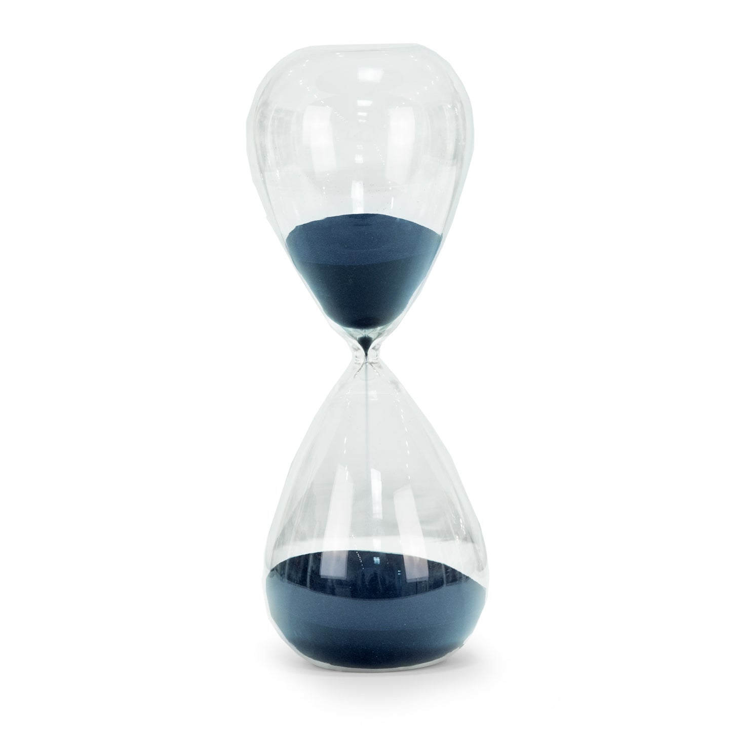 Occasion Gallery Navy Color 90 Minute Sand Timer with Navy Sand. 5 L x W x 14 H in.