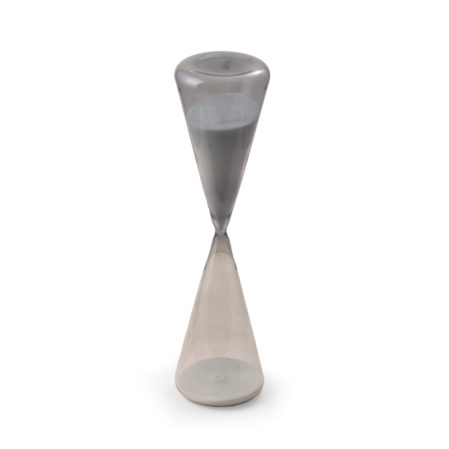 Occasion Gallery Grey Color 45 minute grey sand timer with white sand 15.5 L x 4D W x H in.