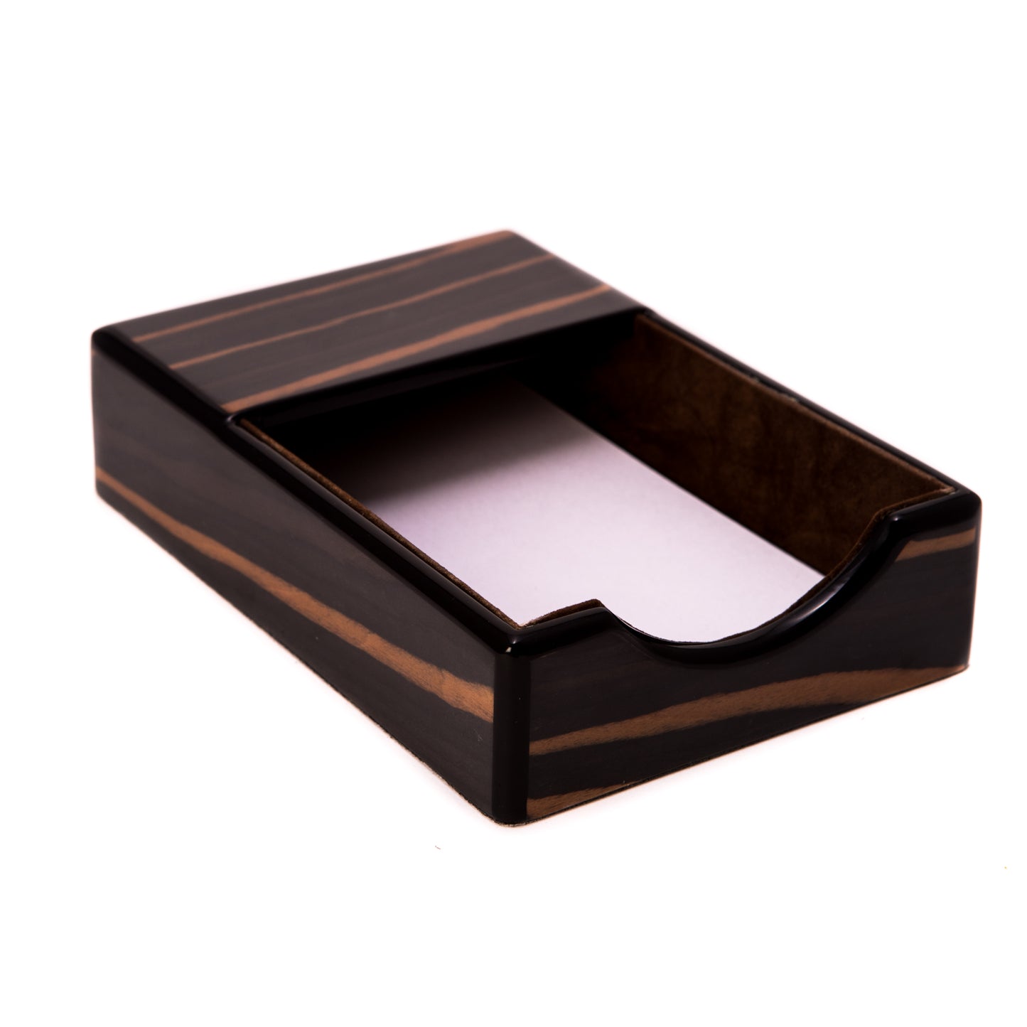 Occasion Gallery Ebony/Black Color "Ebony" Wood 4"x6" Memo Pad 6.75 L x 4.5 W x 1.5 H in.