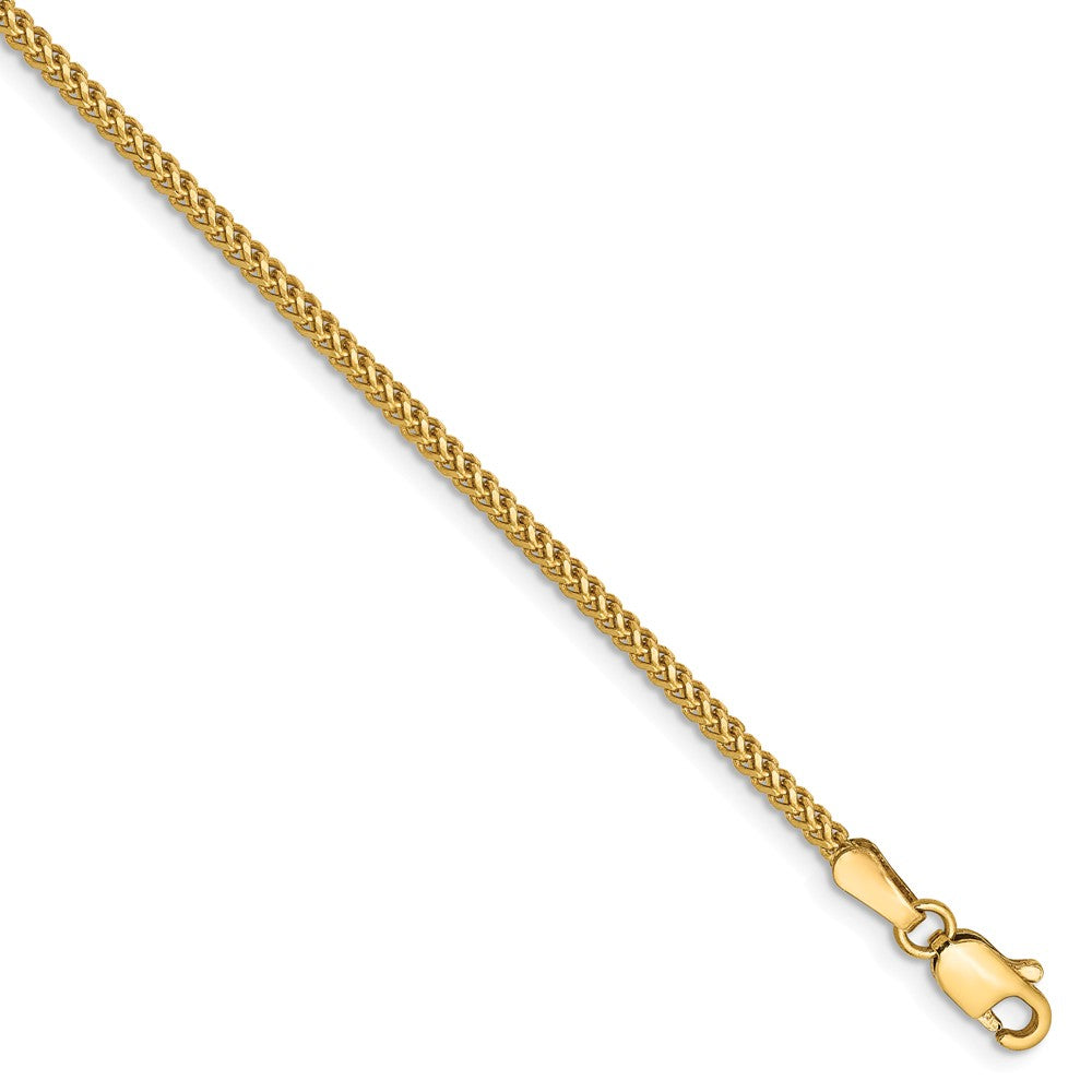 Million Charms 14k Yellow Gold 1.3mm Franco Chain, Chain Length: 8 inches