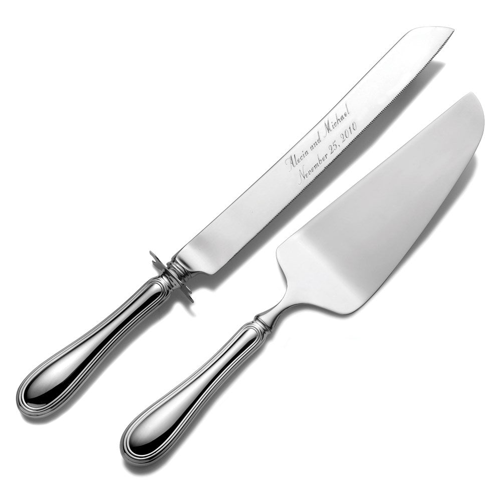 Sterling Silver Wallace Giorgio Cake Knife & Server Set
