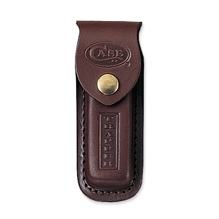 Case Genuine Leather with Stamped Logo Trapper Knife Sheath