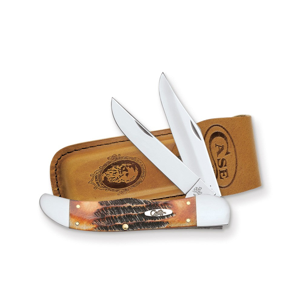 Case Bone Stag Folding Hunter Knife