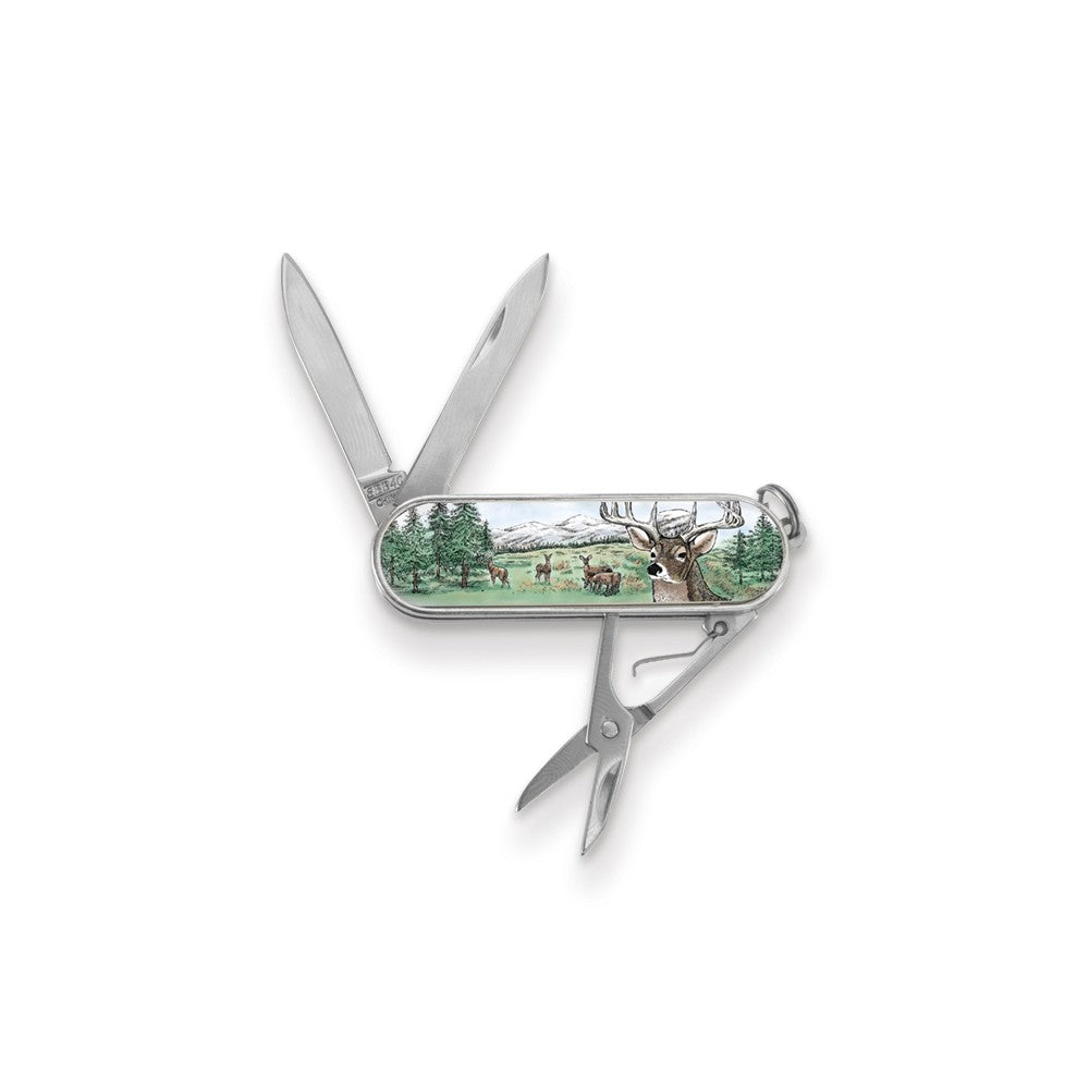 Barlow Designs Color Deer Portrait Multifunction Knife