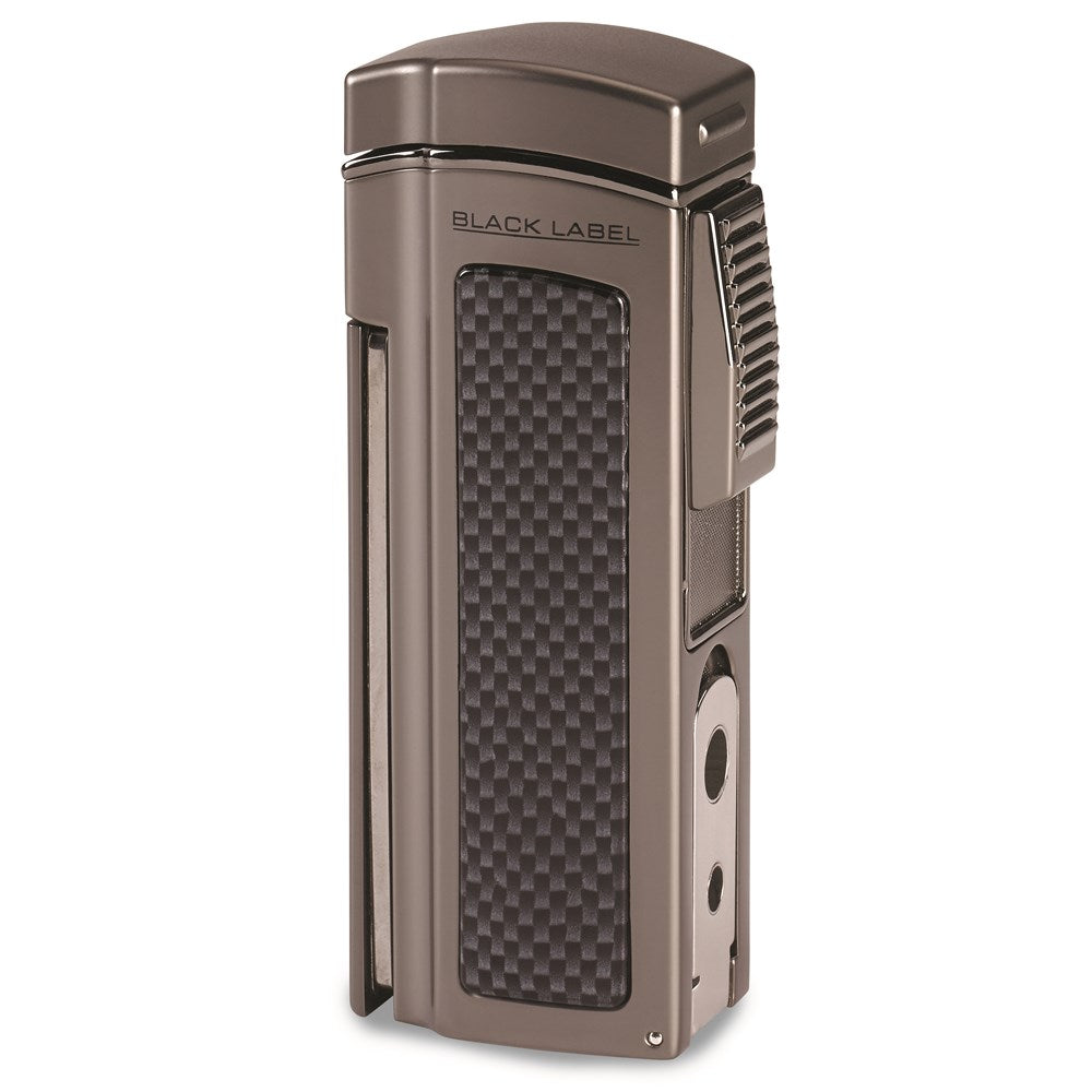 Dominator Dark Gun Matte Quad Torch Flame Table Lighter