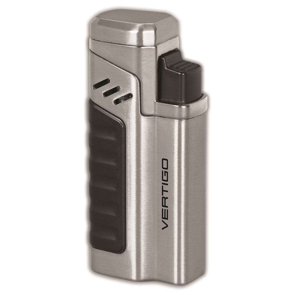 Vertigo Renegade Brushed Chrome Quad Flame Torch Lighter