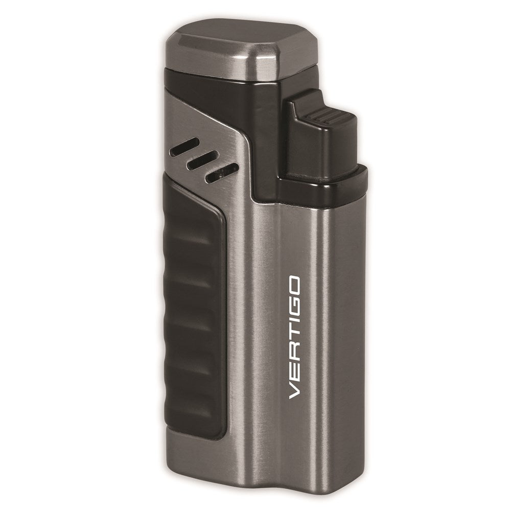Vertigo Renegade Gumetal and Black Matte Quad Flame Torch Lighter