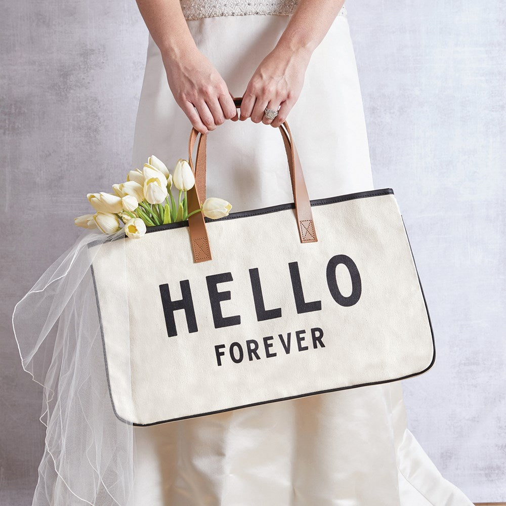 HELLO FOREVER Canvas Tote