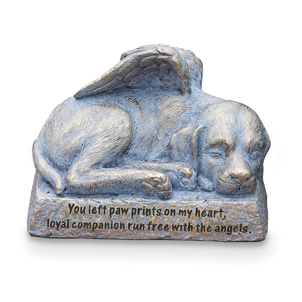 Keepsake Bereavement Resin Dog with Wings Memorial Statue