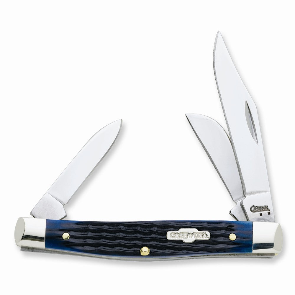 Case Blue Bone Medium Stockman Pocket Knife
