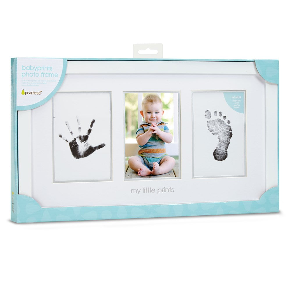 Occasion Gallery Baby Keepsake Gifts: White Babyprints Photo Picture Frame