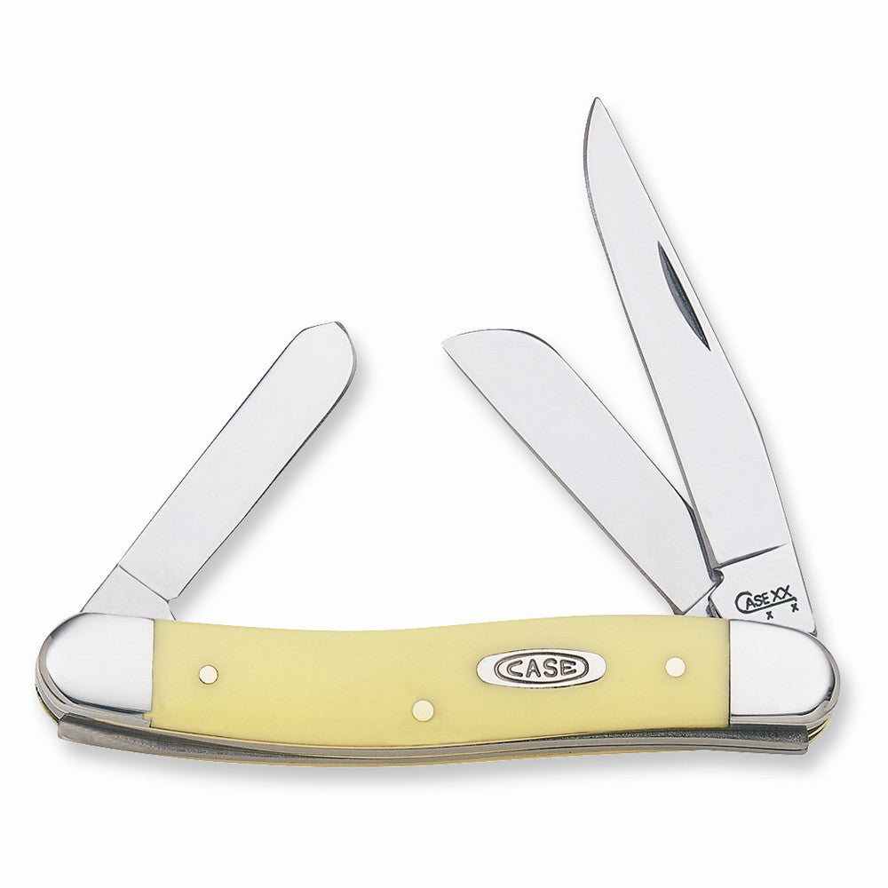 Case Yellow Delrin Medium Stockman Pocket Knife