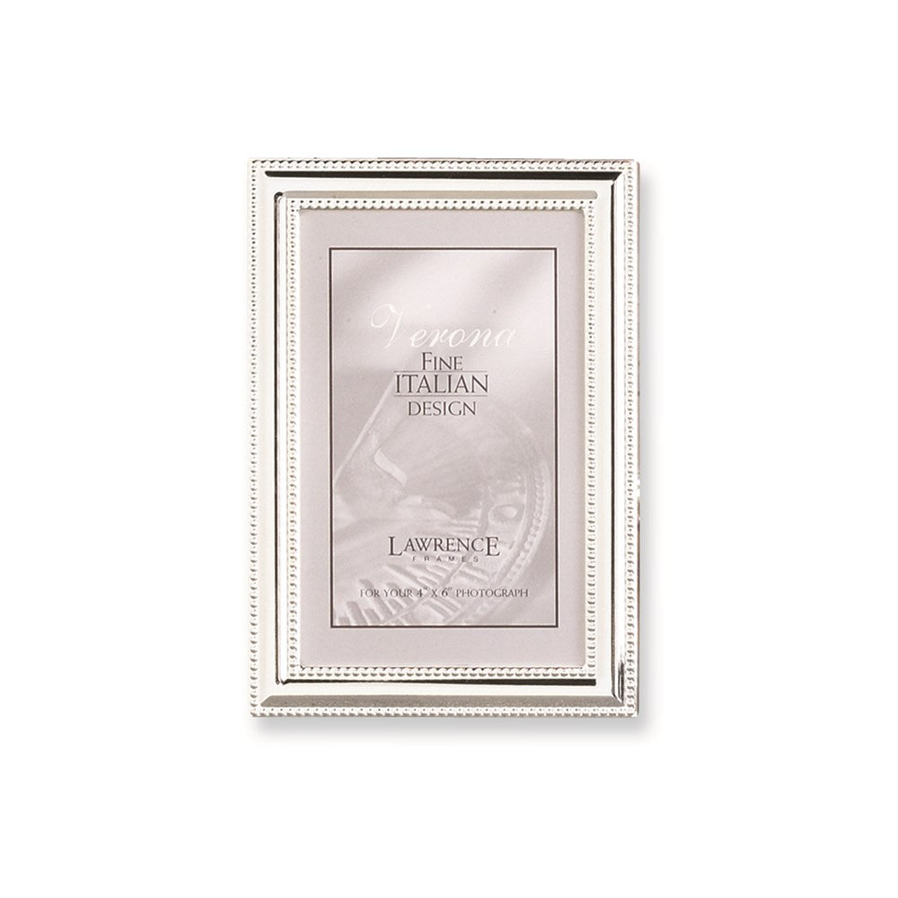Occasion Gallery Wedding Keepsake Gifts, Silver-plated Beaded Edge 5x7 Photo Picture Frame