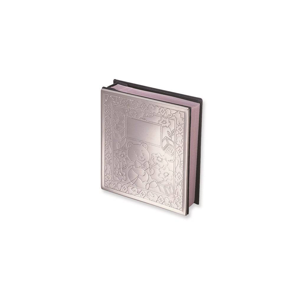 Occasion Gallery Baby Keepsake Gifts: Chrome-plated Baby Holds 100 - 4x6 Photo Album