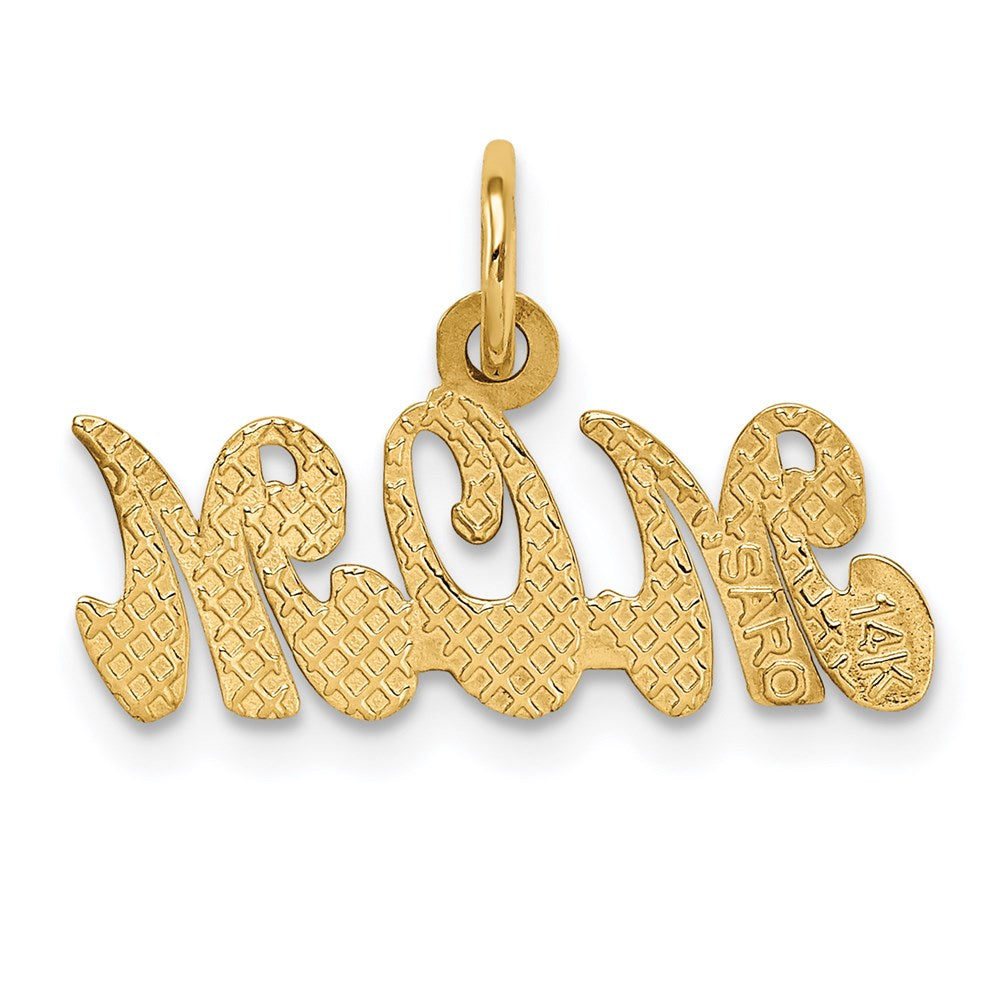 Million Charms 14K Yellow Gold Themed Mom Charm