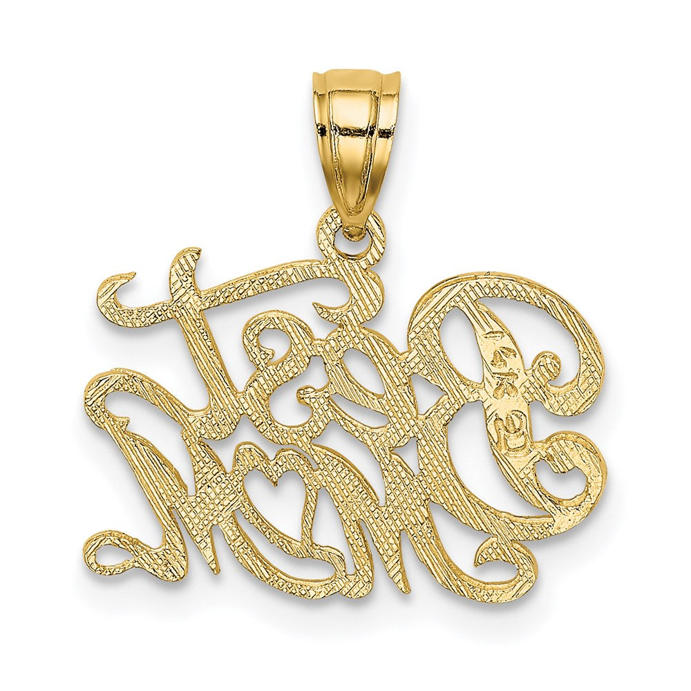Million Charms 14K Yellow Gold Themed Best Mom Charm