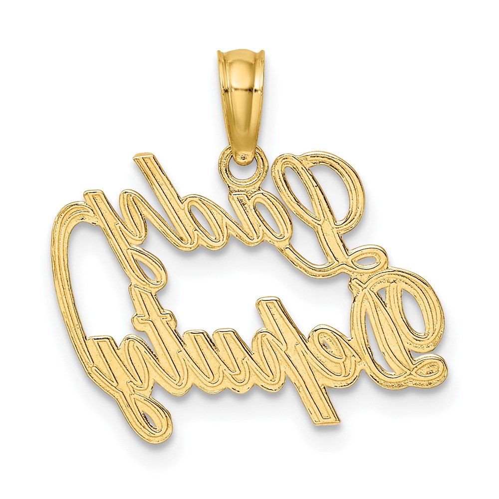 Million Charms 14K Yellow Gold Themed Lady Deputy Charm