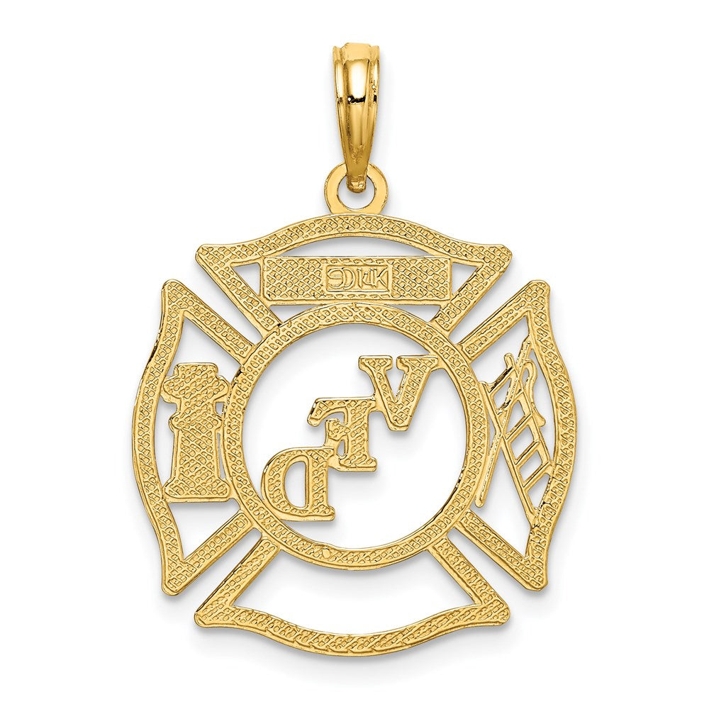 Million Charms 14K Yellow Gold Themed Vfd Member Shield Charm