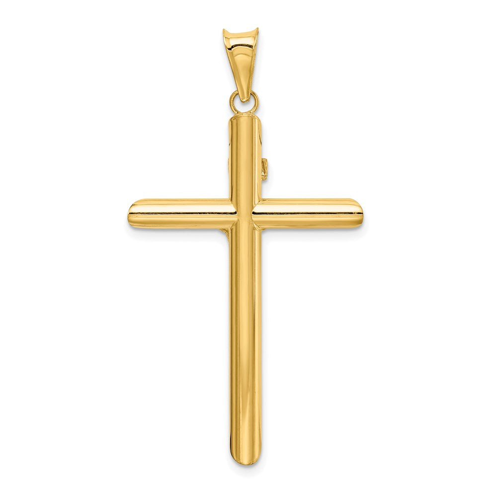 Million Charms 14K Two-Tone Polished Relgious Crucifix Pendant