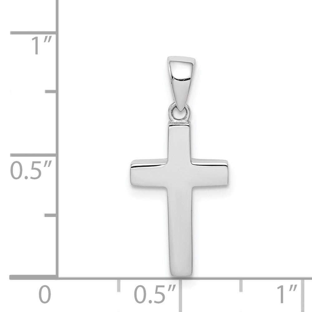 Million Charms 14K White Gold Themed Relgious Cross Pendant