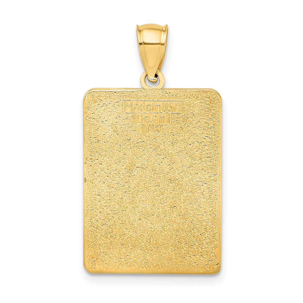 Million Charms 14K Yellow Gold Themed Enamel Mile Marker 0/ Key West Charm