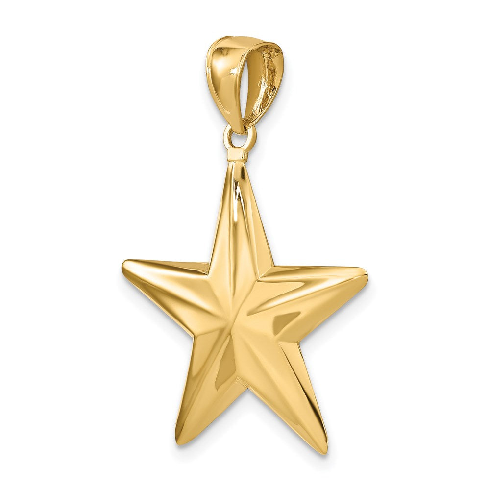 Million Charms 14K Yellow Gold Themed 3-D Nautical Star Charm