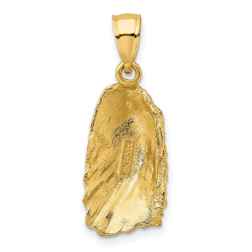 Million Charms 14K Yellow Gold Themed 2-D Shell Charm