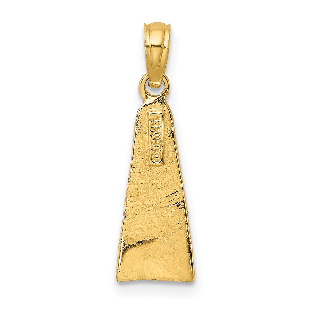 Million Charms 14K Yellow Gold Themed Scuba Flipper Charm