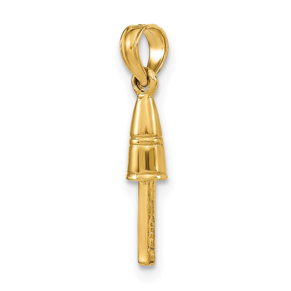 Million Charms 14K Yellow Gold Themed 3-D Buoy Charm